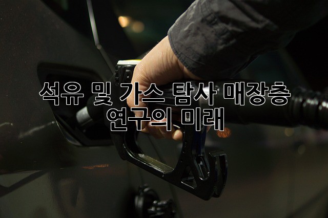 석유 및 가스 탐사: 매장층 연구의 미래